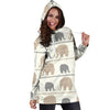 Elephant Cute Women Hoodie Dress