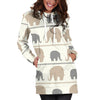 Elephant Cute Women Hoodie Dress