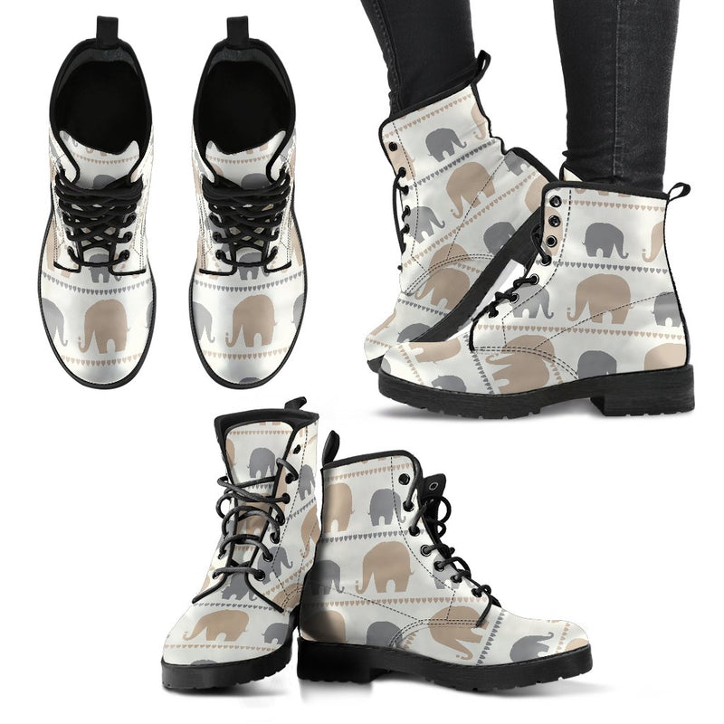 Elephant Cute Women Leather Boots