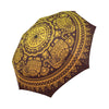 Elephant Gold Mandala Automatic Foldable Umbrella