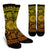 Elephant Gold Mandala Crew Socks