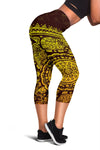 Elephant Gold Mandala Women Capris