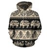 Elephant Hansa Lotus Pattern All Over Print Hoodie