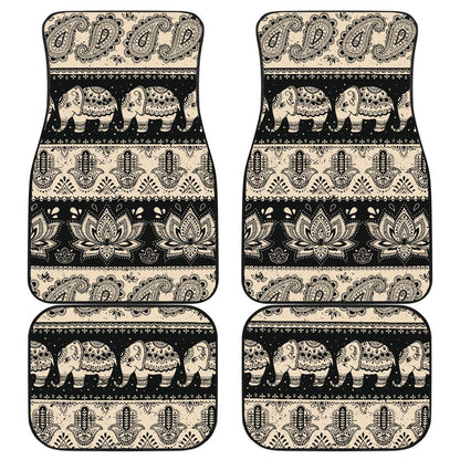 Elephant Hansa Lotus Pattern Front and Back Car Floor Mats