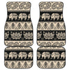 Elephant Hansa Lotus Pattern Front and Back Car Floor Mats