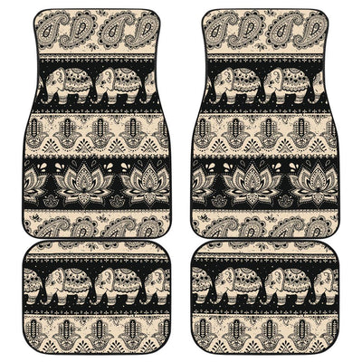 Elephant Hansa Lotus Pattern Front and Back Car Floor Mats