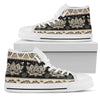 Elephant Hansa Lotus Pattern Men High Top Shoes