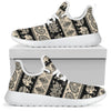 Elephant Hansa Lotus Pattern Mesh Knit Sneakers Shoes