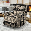 Elephant Hansa Lotus Pattern Recliner Slipcover-JORJUNE.COM