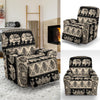 Elephant Hansa Lotus Pattern Recliner Slipcover-JORJUNE.COM