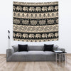 Elephant Hansa Lotus Pattern Tapestry