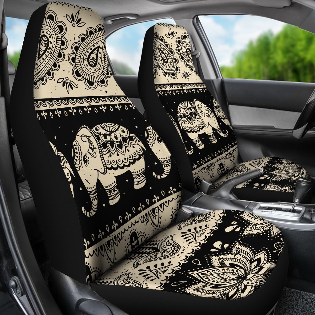 Elephant Hansa Lotus Pattern Universal Fit Car Seat Covers