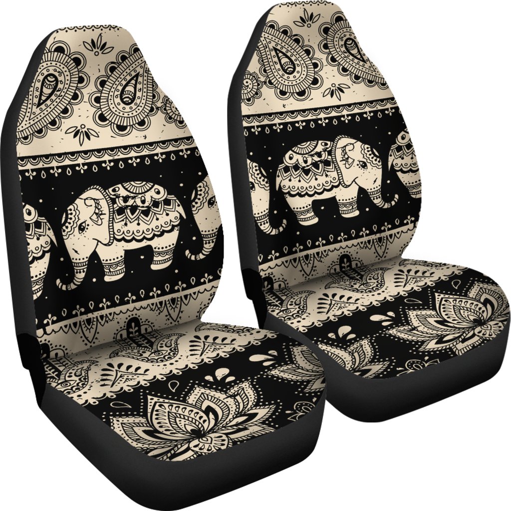 Elephant Hansa Lotus Pattern Universal Fit Car Seat Covers