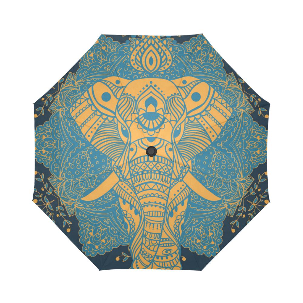 Elephant Indian Automatic Foldable Umbrella