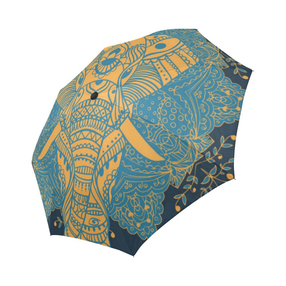 Elephant Indian Automatic Foldable Umbrella