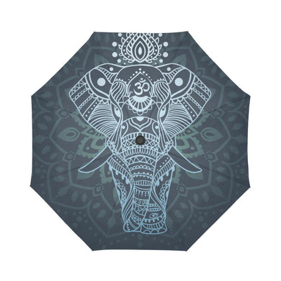 Elephant Mandala Automatic Foldable Umbrella