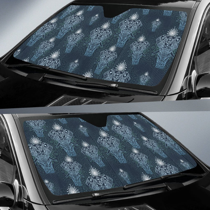 Elephant Mandala Car Sun Shade-JorJune