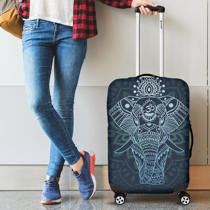 Elephant Mandala Luggage Cover Protector