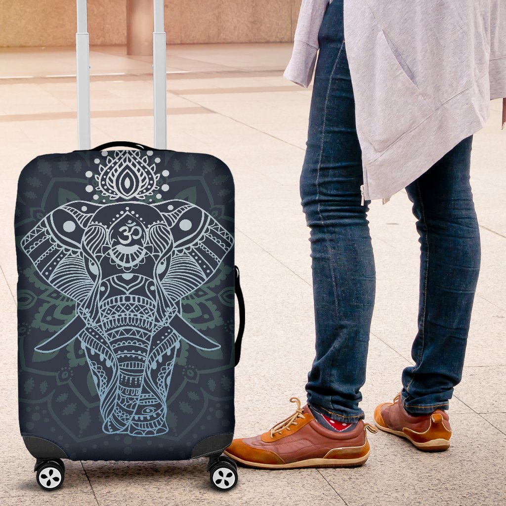 Elephant Mandala Luggage Cover Protector