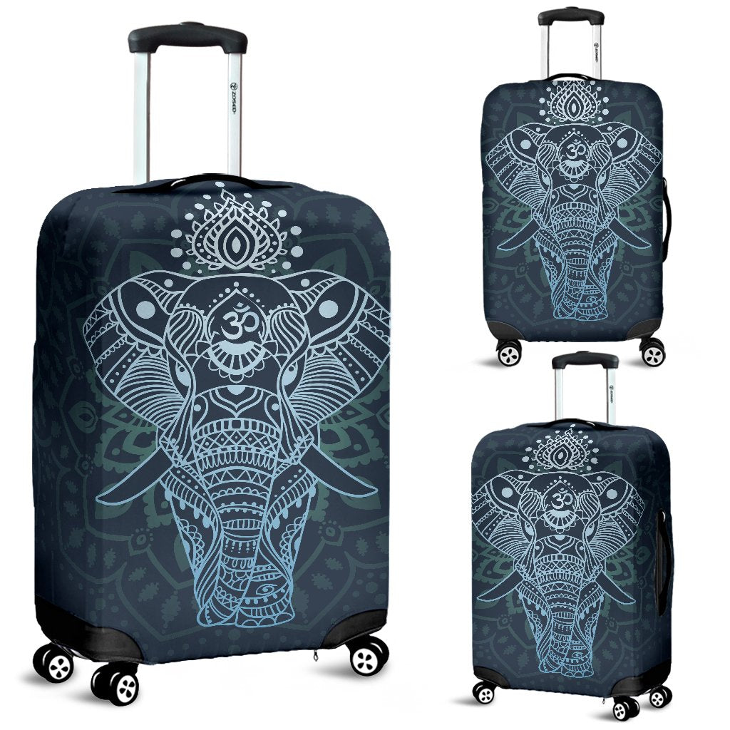 Elephant Mandala Luggage Cover Protector