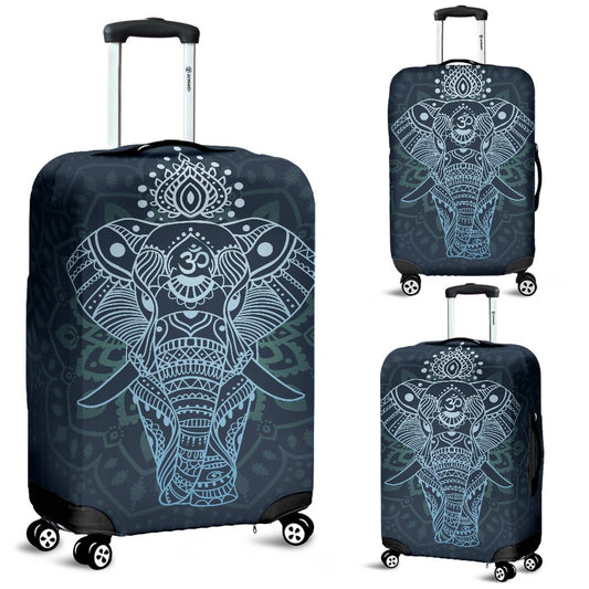 Elephant Mandala Luggage Cover Protector