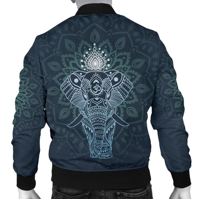 Elephant Mandala Men Casual Bomber Jacket