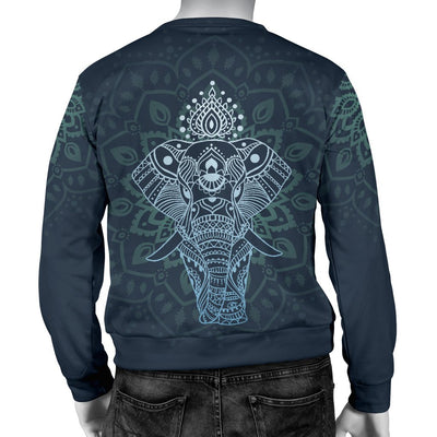 Elephant Mandala Men Crewneck Sweatshirt