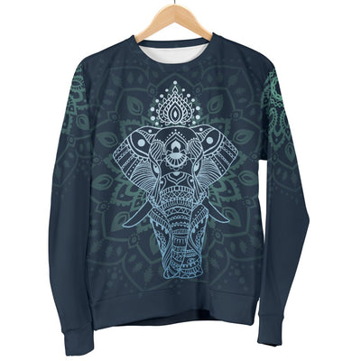 Elephant Mandala Men Crewneck Sweatshirt