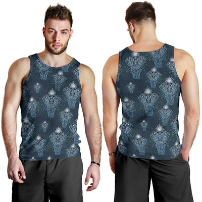 Elephant Mandala Men Tank Top