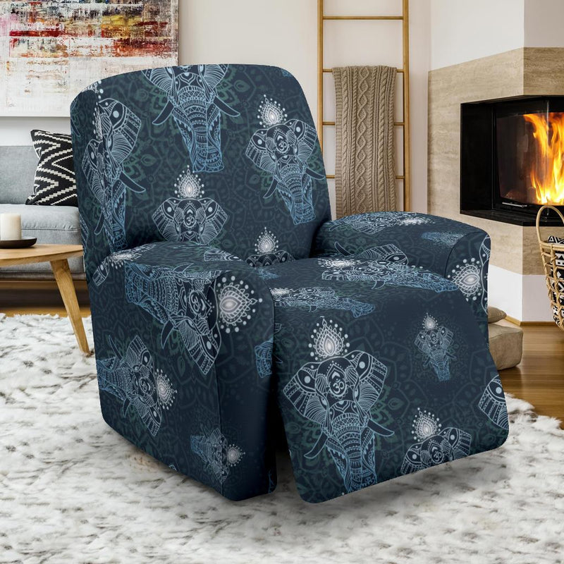 Elephant Mandala Recliner Slipcover-JORJUNE.COM