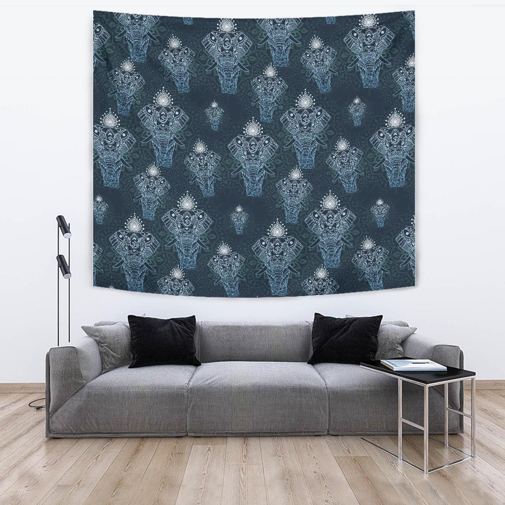 Elephant Mandala Tapestry