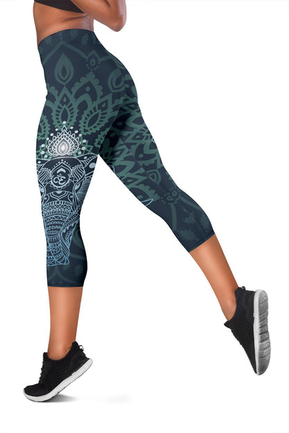 Elephant Mandala Women Capris