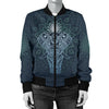 Elephant Mandala Women Casual Bomber Jacket