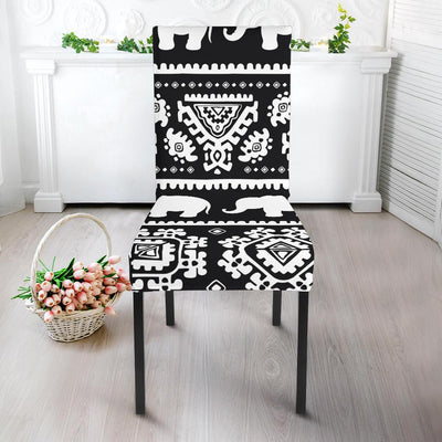 Elephant Pattern Dining Chair Slipcover-JORJUNE.COM