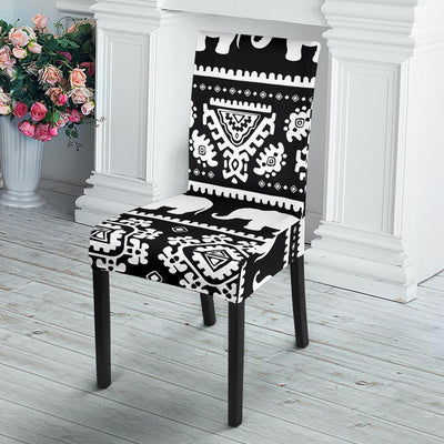 Elephant Pattern Dining Chair Slipcover-JORJUNE.COM