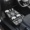 Elephant Pattern Front and Back Car Floor Mats