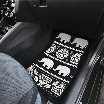 Elephant Pattern Front and Back Car Floor Mats