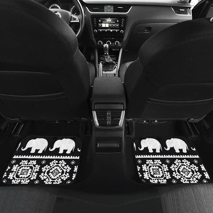 Elephant Pattern Front and Back Car Floor Mats
