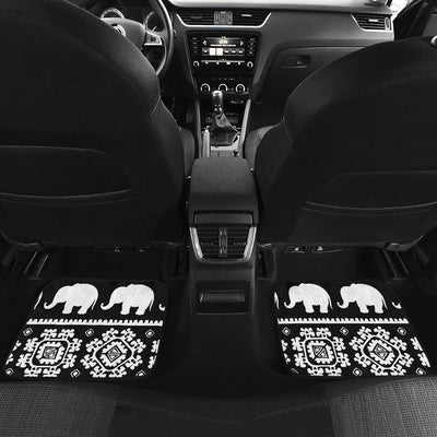 Elephant Pattern Front and Back Car Floor Mats