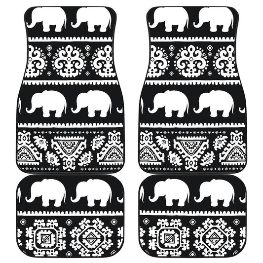 Elephant Pattern Front and Back Car Floor Mats