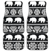 Elephant Pattern Front and Back Car Floor Mats