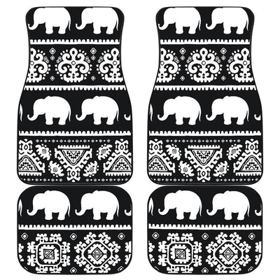 Elephant Pattern Front and Back Car Floor Mats