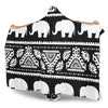 Elephant Pattern Hooded Blanket-JORJUNE.COM