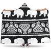 Elephant Pattern Hooded Blanket-JORJUNE.COM