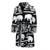 Elephant Pattern Men Bath Robe
