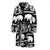 Elephant Pattern Men Bath Robe