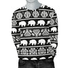 Elephant Pattern Men Crewneck Sweatshirt