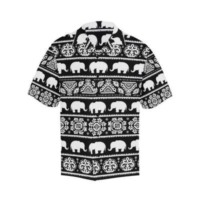 Elephant Pattern Men Hawaiian Shirt