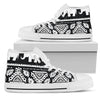 Elephant Pattern Men High Top Shoes