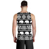 Elephant Pattern Men Tank Top